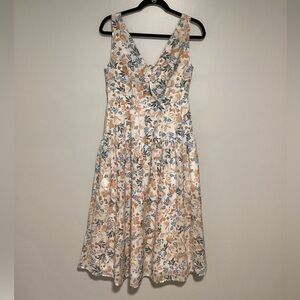 Joie Women Dress Size 6 Floral Sleeveless Spring Summer Wedding Guest Vacation
